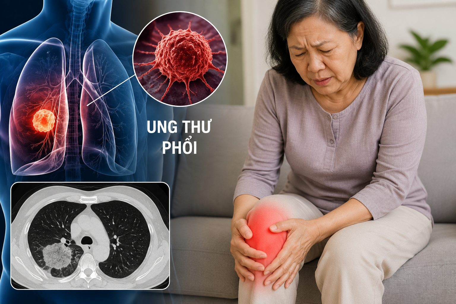 B&aacute;c sĩ cảnh b&aacute;o: 3 DẤU HIỆU quan trọng của ung thư phổi, nhiều người chủ quan v&igrave; nghĩ đau ch&acirc;n do thời tiết- Ảnh 1.
