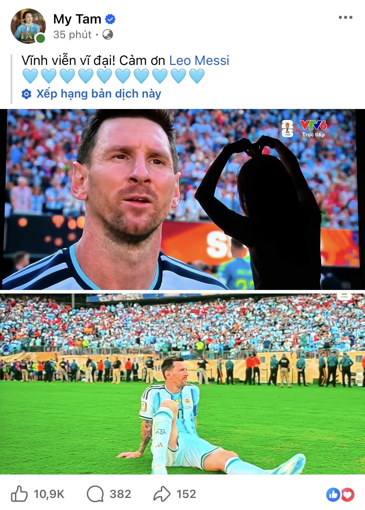 HIEUTHUHAI bắt cận cảnh Messi thất thần sau trận thua, Mỹ T&acirc;m chỉ n&oacute;i 1 c&acirc;u về huyền thoại Argentina- Ảnh 3.