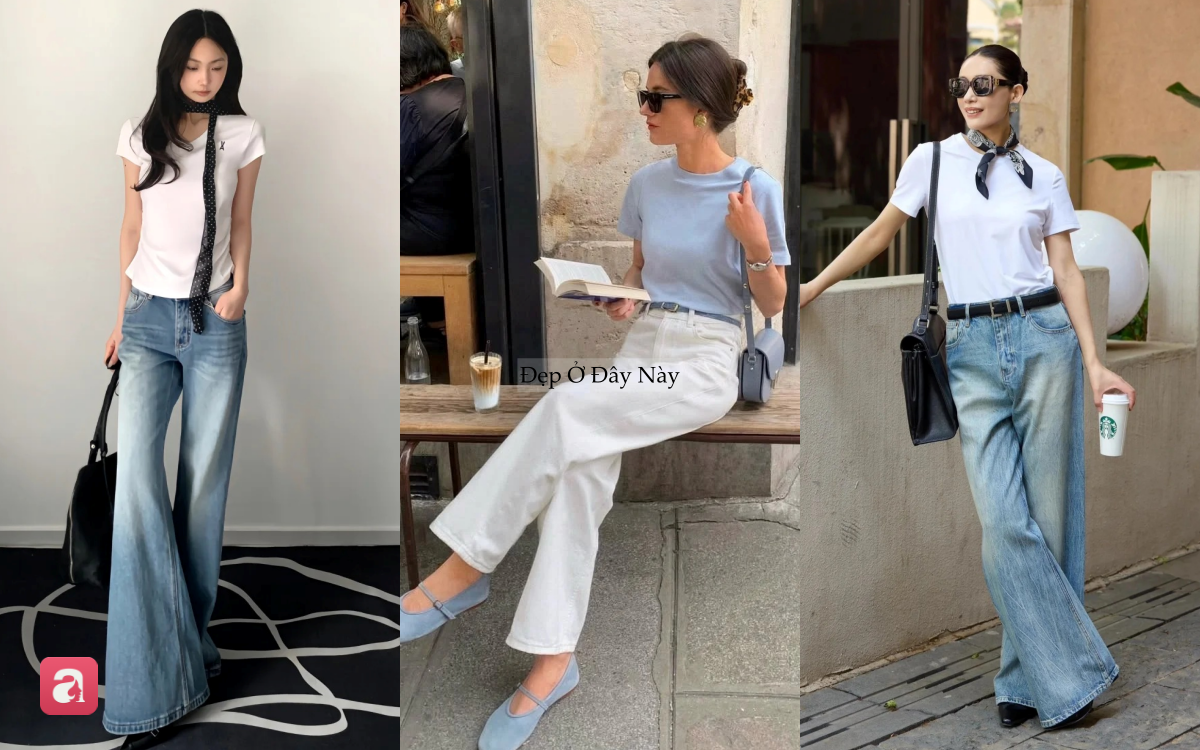 5 c&ocirc;ng thức diện &aacute;o thun tới c&ocirc;ng sở: Vừa trẻ trung, vừa thanh lịch, mặc cả tuần kh&ocirc;ng biết ch&aacute;n- Ảnh 3.