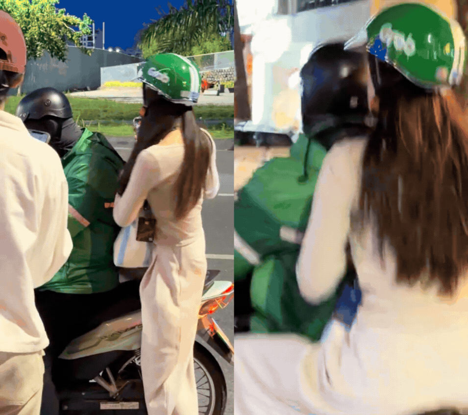 Bắt gặp Hoa hậu Tiểu Vy đi xe ôm: Trước khi lên xe làm ngay 1 việc ít ai để ý- Ảnh 2.