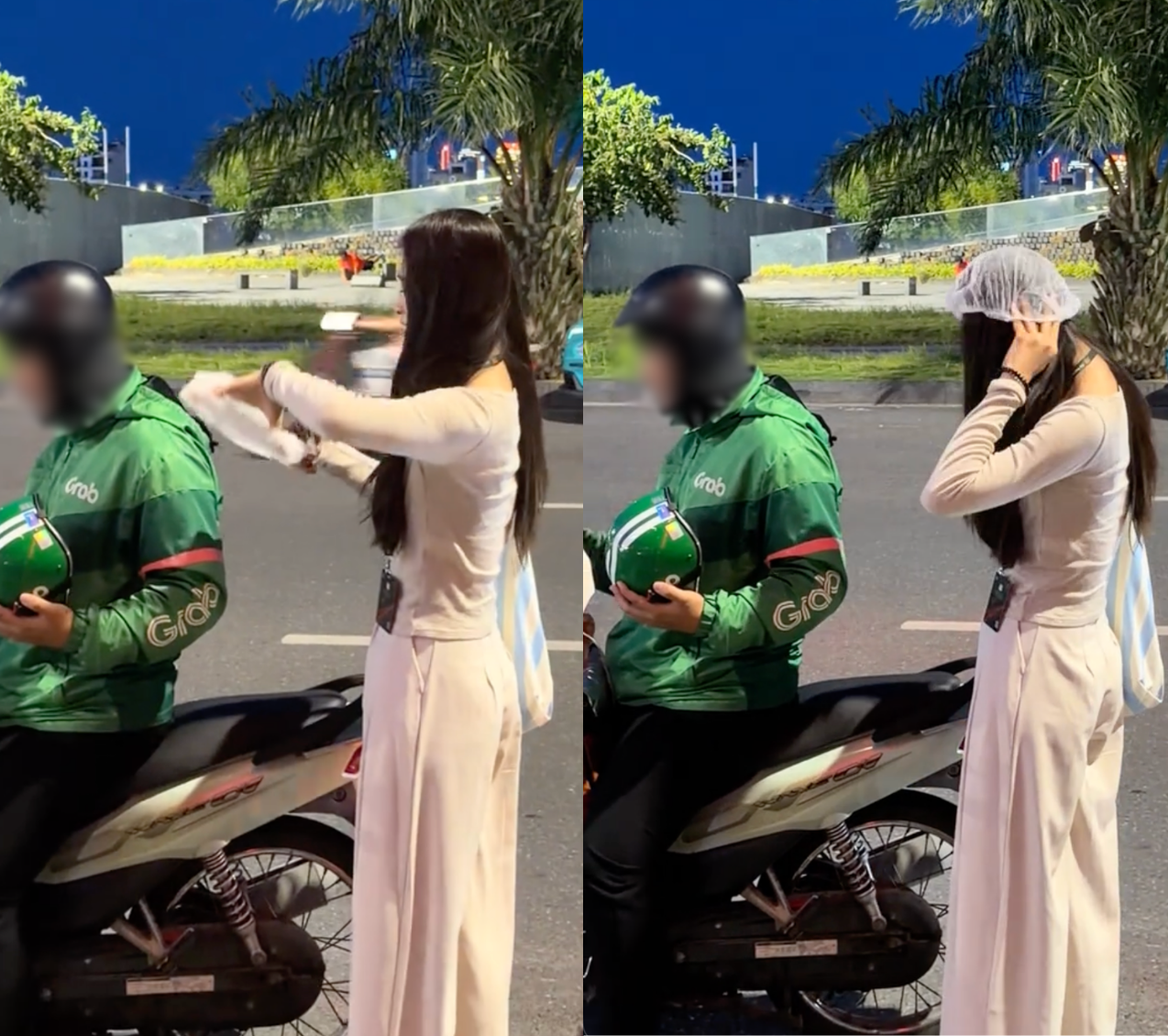 Bắt gặp Hoa hậu Tiểu Vy đi xe &ocirc;m: Trước khi l&ecirc;n xe l&agrave;m ngay 1 việc &iacute;t ai để &yacute;- Ảnh 1.