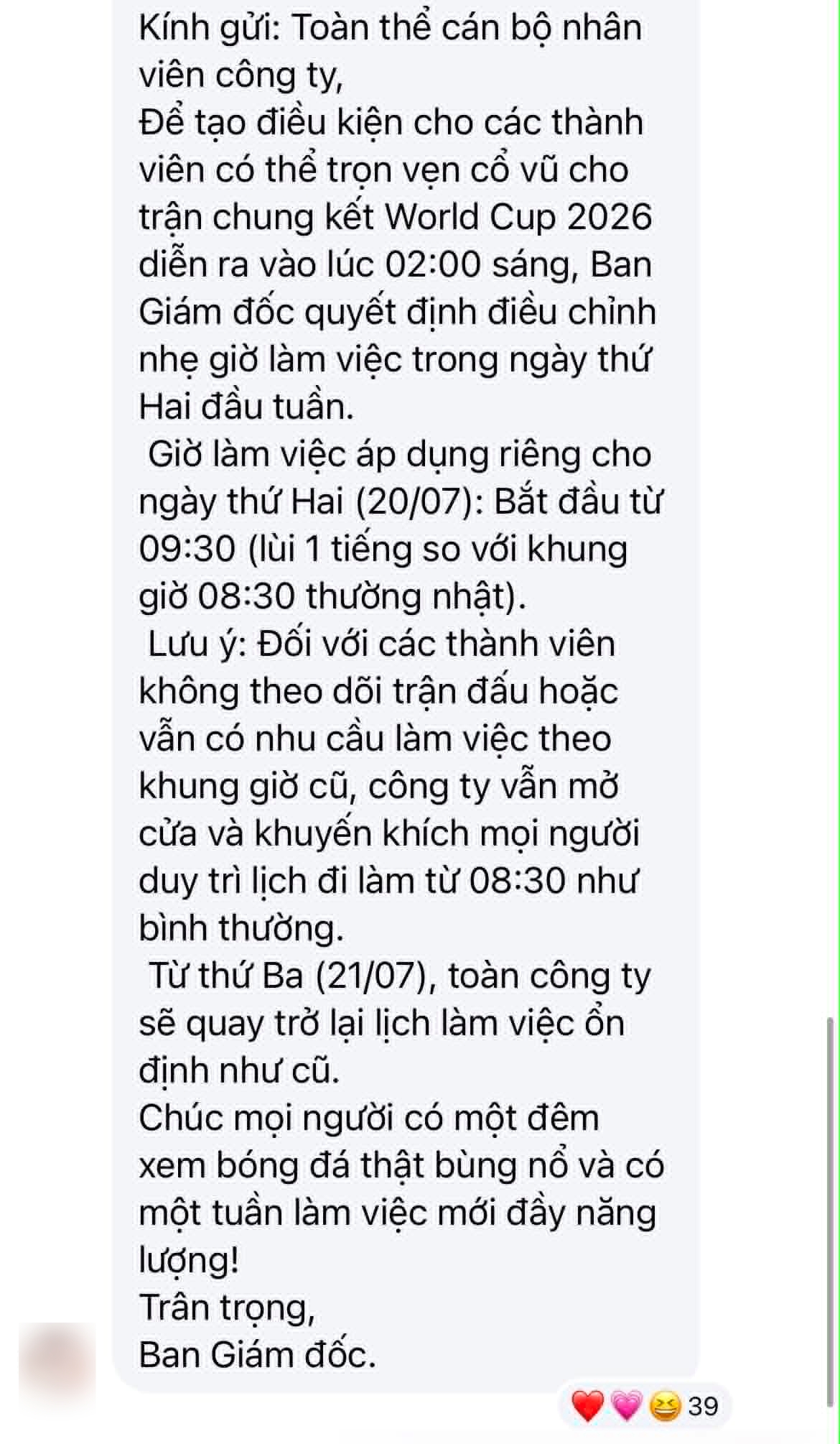 T&igrave;nh h&igrave;nh d&acirc;n văn ph&ograve;ng s&aacute;ng nay: Ngủ lại c&ocirc;ng ty để xem chung kết, thứ Hai dậy 8h30 chấm c&ocirc;ng lu&ocirc;n- Ảnh 9.