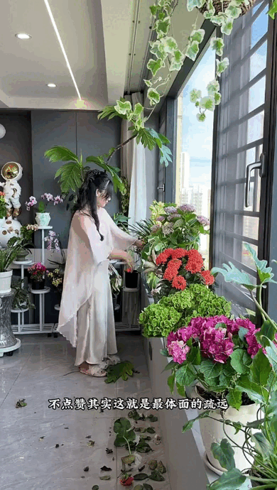 Dụi mắt 1 tỷ lần trước "căn hộ tr&ecirc;n kh&ocirc;ng" của ph&aacute;p sư Trung Hoa: Trồng hơn 200 chậu c&acirc;y đẹp qu&ecirc;n cả mặt đất- Ảnh 6.