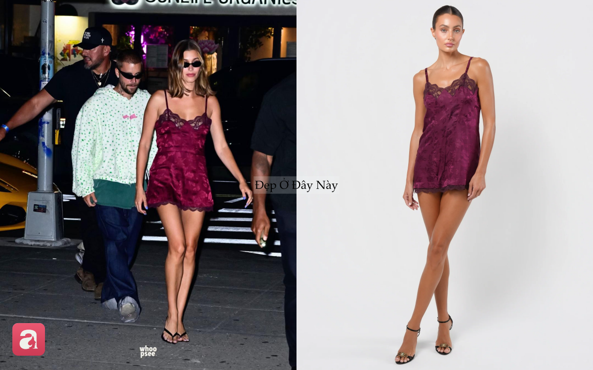 Hailey Bieber lại biến đường phố th&agrave;nh s&agrave;n diễn với chiếc v&aacute;y "c&oacute; tiền chưa chắc mua được"- Ảnh 3.