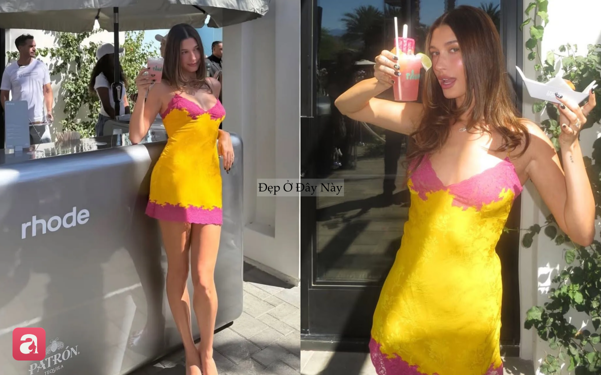 Hailey Bieber lại biến đường phố th&agrave;nh s&agrave;n diễn với chiếc v&aacute;y "c&oacute; tiền chưa chắc mua được"- Ảnh 4.