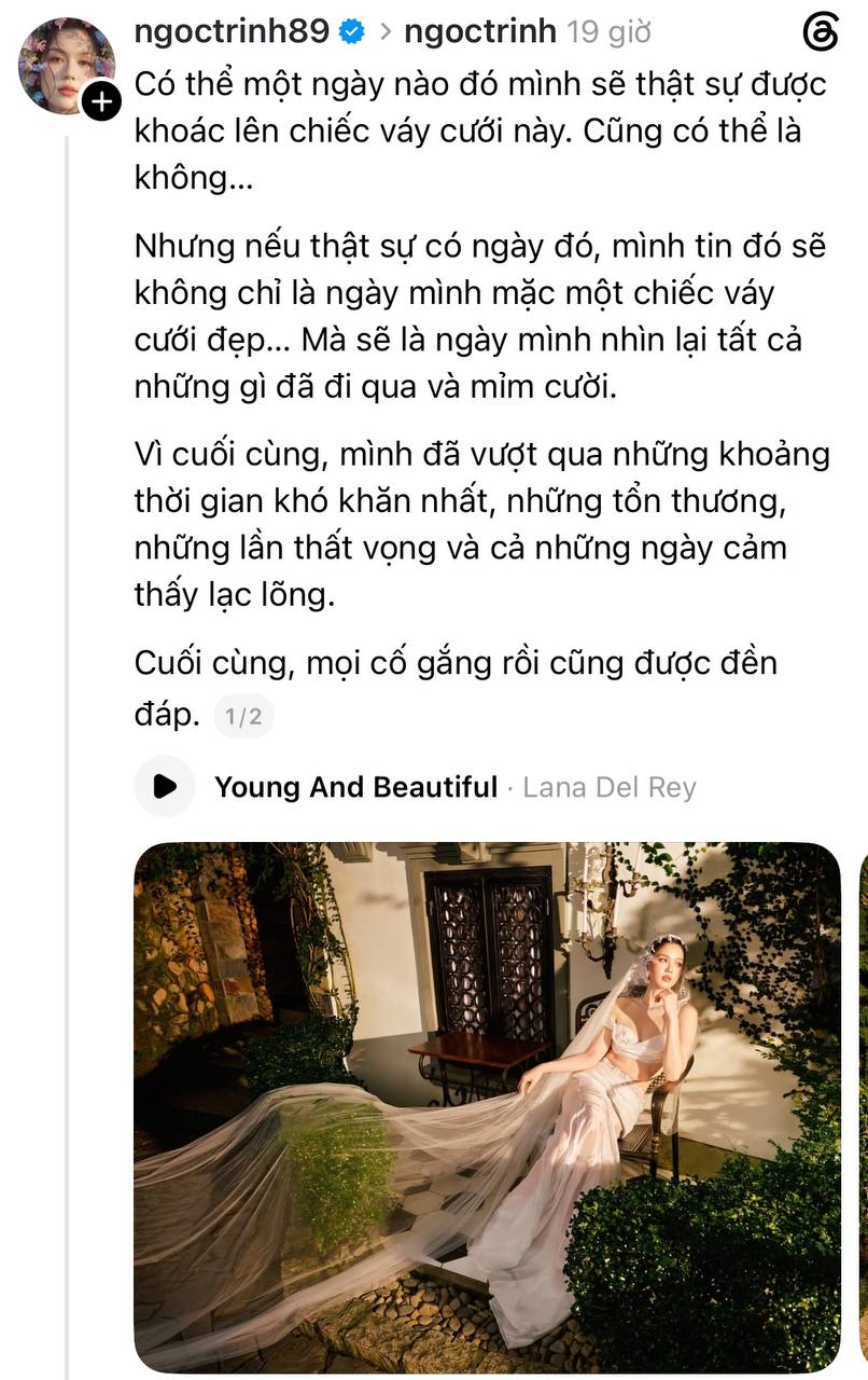 Ngọc Trinh n&oacute;i thẳng về đ&aacute;m cưới- Ảnh 1.