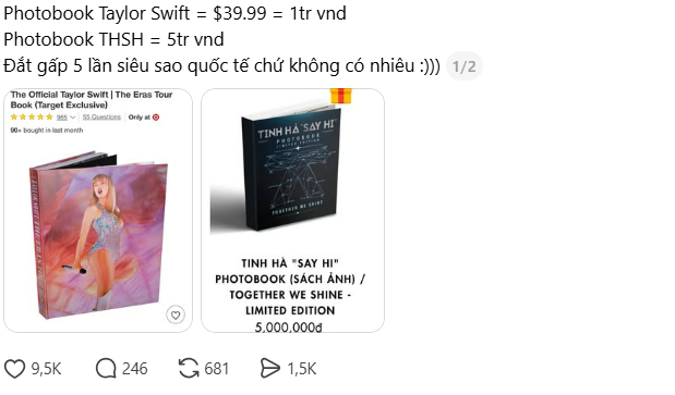 Tranh c&atilde;i s&aacute;ch ảnh của Tinh H&agrave; Say Hi gi&aacute; 5 triệu đồng, gấp 5 lần Taylor Swift- Ảnh 10.