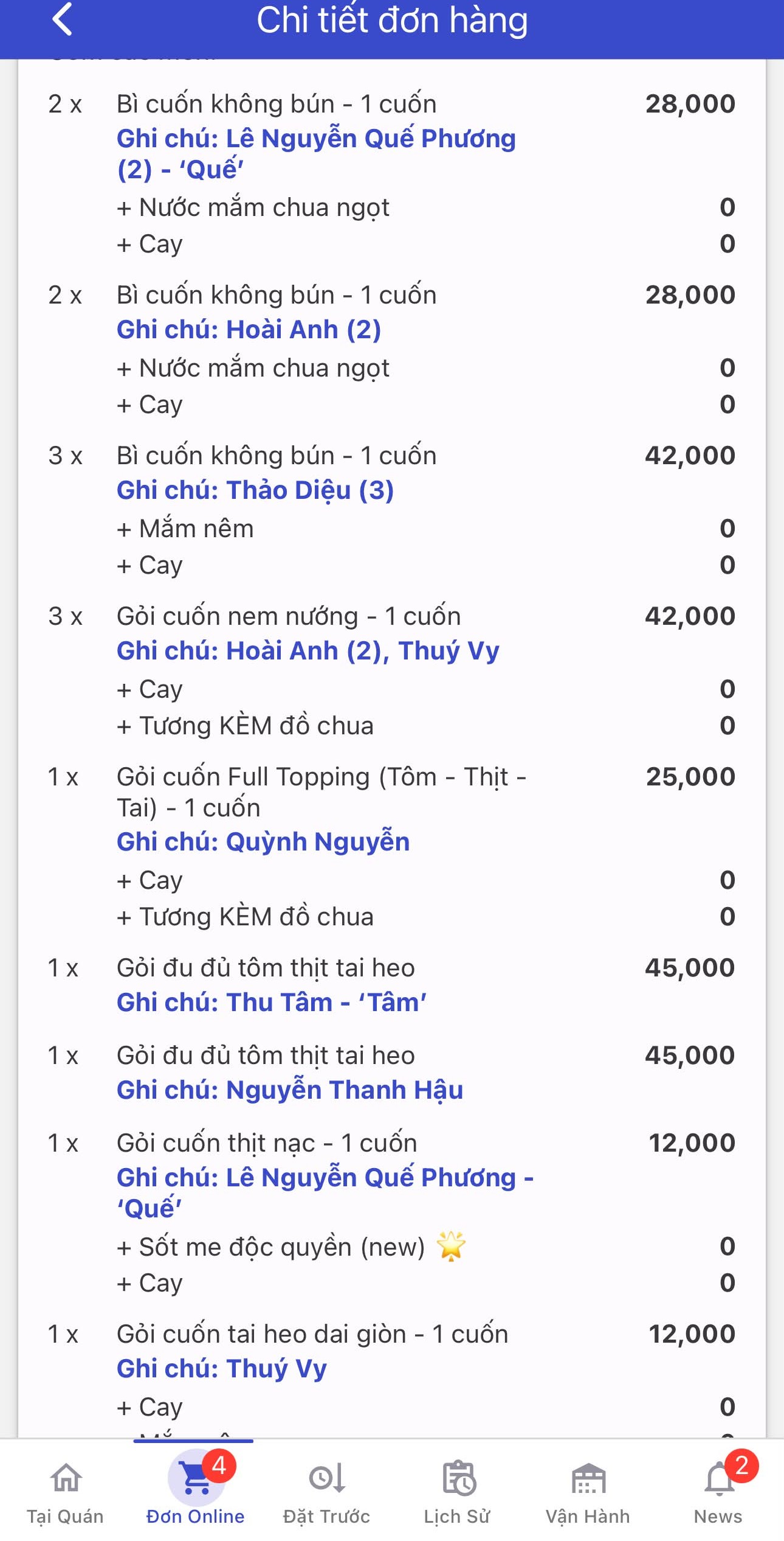 Kh&aacute;ch đặt 26 chiếc gỏi cuốn, y&ecirc;u cầu ghi t&ecirc;n ri&ecirc;ng từng người, k&egrave;m c&aacute;c loại nước chấm kh&aacute;c nhau: Chủ qu&aacute;n n&oacute;i l&yacute; do vẫn nhận đơn- Ảnh 2.