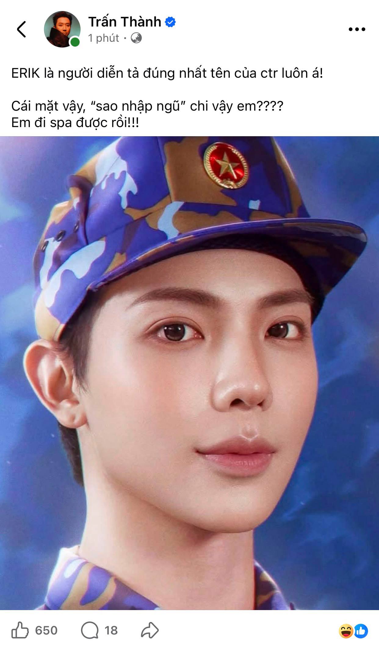 Trấn Th&agrave;nh kh&ocirc;ng chịu bu&ocirc;ng tha cho Erik- Ảnh 1.