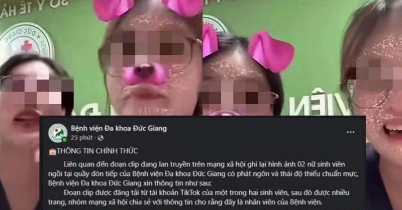 Clip 2 c&ocirc; g&aacute;i mặc &aacute;o blouse dọa 