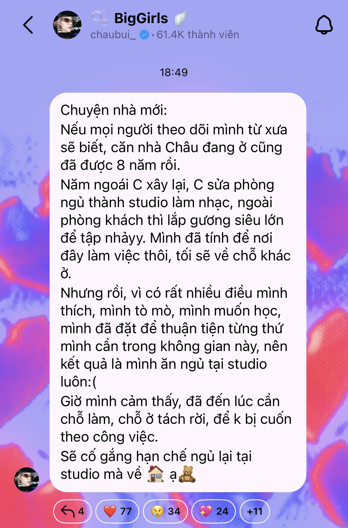 Ch&acirc;u B&ugrave;i cập nhật t&igrave;nh trạng mới sau khi rời khỏi tổ ấm chung với Binz- Ảnh 6.