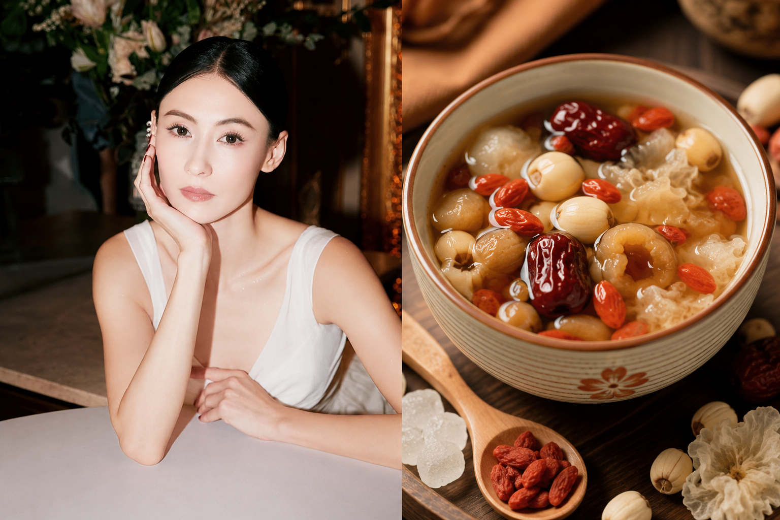 46 tuổi vẫn như thiếu nữ, Trương B&aacute; Chi tiết lộ 5 b&iacute; quyết trẻ l&acirc;u: Mỗi s&aacute;ng đều uống 1 loại nước, từng giảm 23kg nhờ 2 thực phẩm- Ảnh 3.