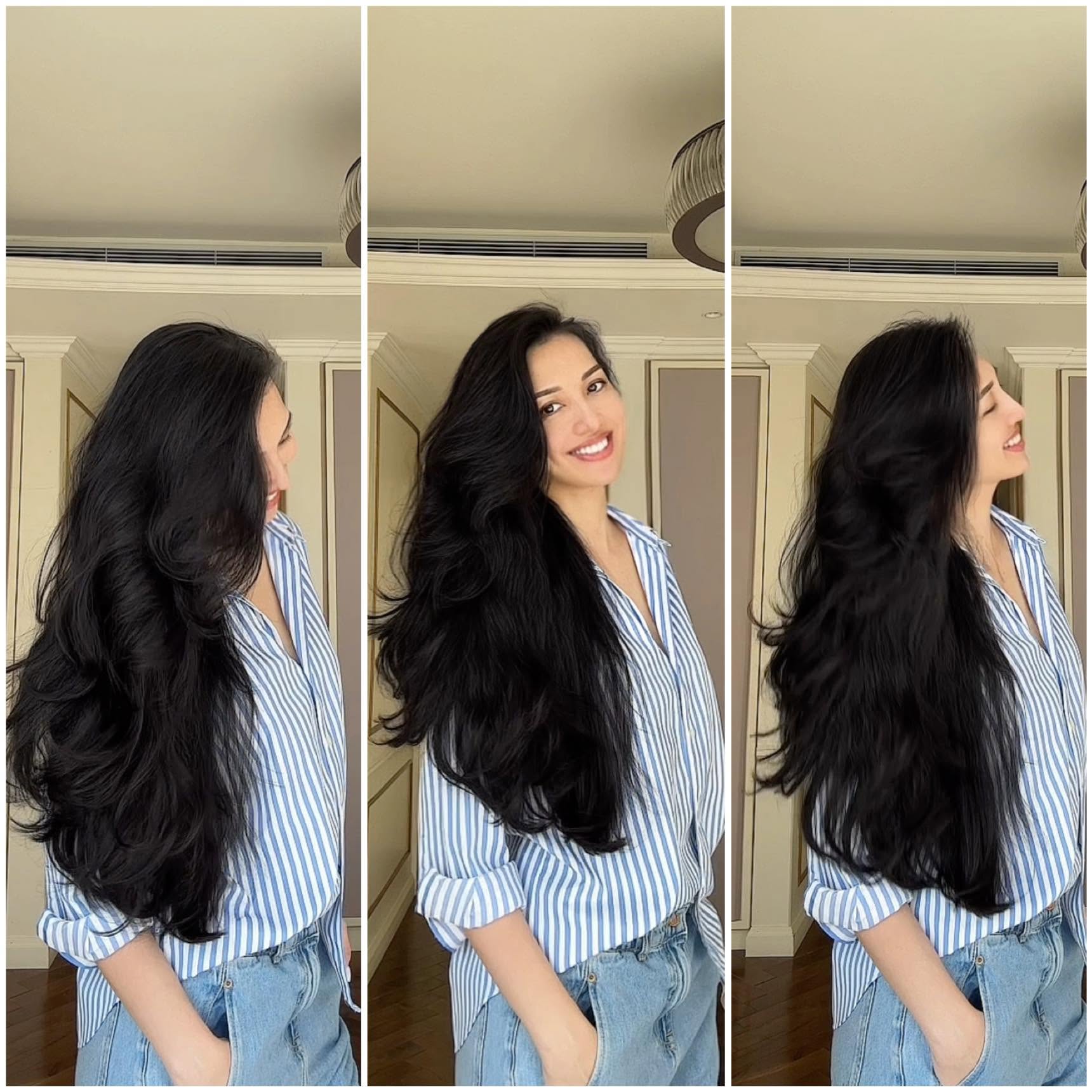 Si&ecirc;u mẫu lấy chồng hơn 27 tuổi, sở hữu suối t&oacute;c &oacute;ng ả, d&agrave;y d&agrave;i tiết lộ: Đ&acirc;y ch&iacute;nh l&agrave; m&oacute;n smoothies dưỡng t&oacute;c, chống rụng, gi&agrave;u collagen c&ocirc; cực m&ecirc;- Ảnh 3.