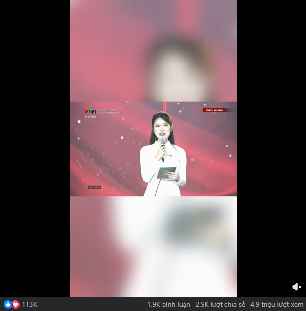 4,9 triệu lượt xem clip của MC Kh&aacute;nh Vy - Ảnh 1.