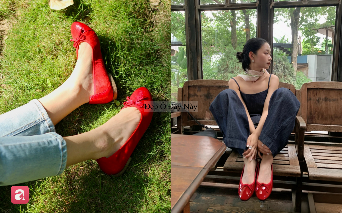 Kh&ocirc;ng phải sneaker, gi&agrave;y b&uacute;p b&ecirc; đỏ mới l&agrave; m&oacute;n đồ hot nhất h&egrave; 2026 - Ảnh 5.