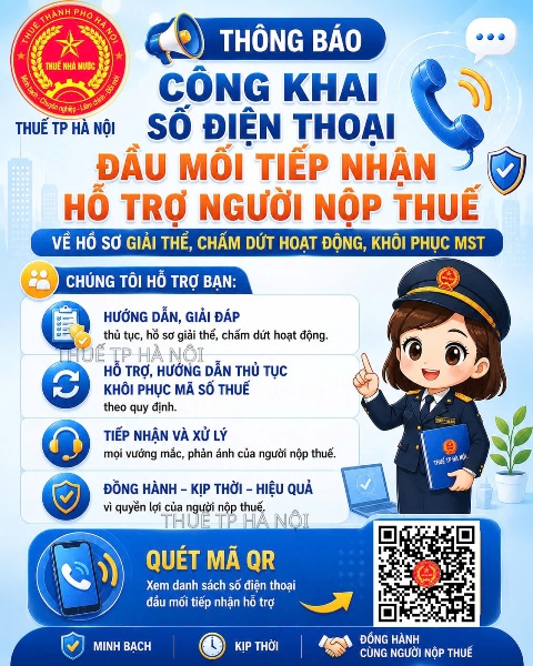 Thuế Hà Nội thông báo nóng- Ảnh 1.