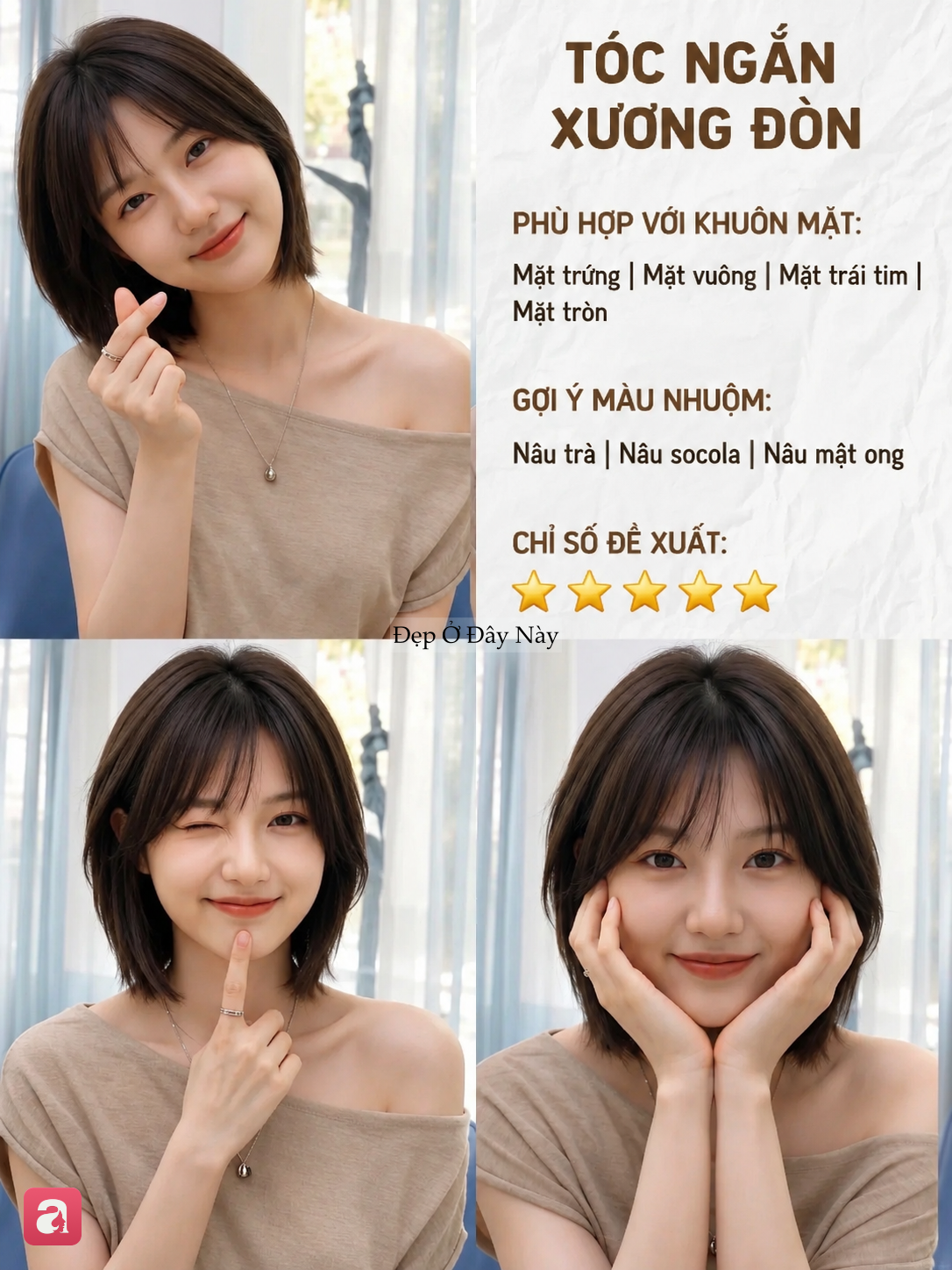 5 kiểu t&oacute;c ngang vai "hack tuổi" cực đỉnh, chị em U40 cắt l&agrave; trẻ ra v&agrave;i tuổi- Ảnh 4.