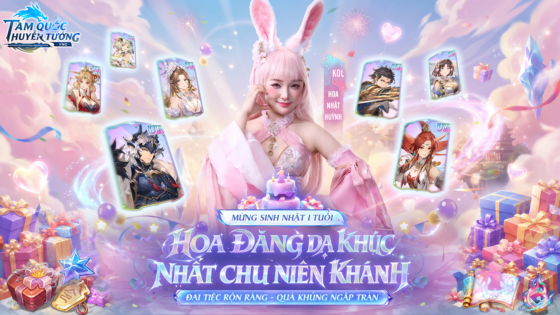 Hoa Nhật Huỳnh đồng h&agrave;nh c&ugrave;ng Tam Quốc Huyễn Tướng VNG, khai tiệc sinh nhật 1 tuổi rộn r&agrave;ng - Ảnh 1.