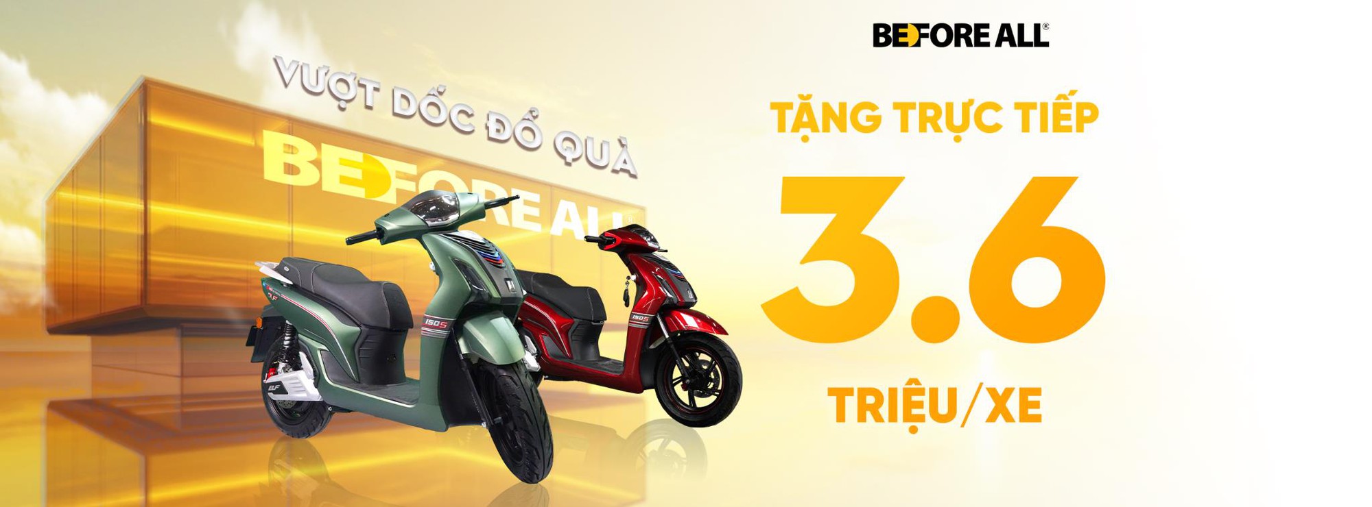 Before All trợ giá trực tiếp 3,6 triệu đồng cho bộ đôi xe điện thể thao BF150s và BF150i - Ảnh 1.