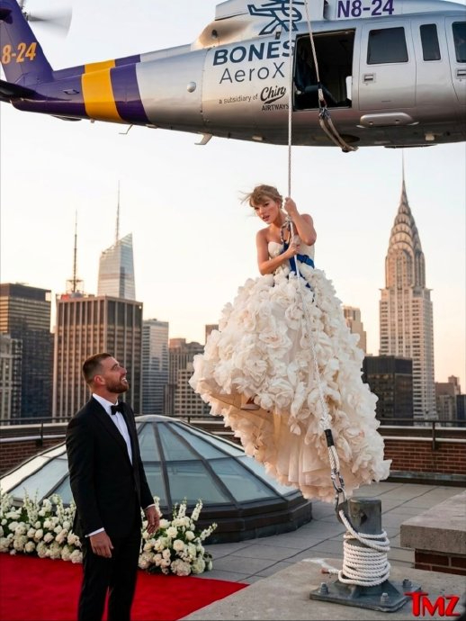 Chỉ c&oacute; 4 từ để n&oacute;i về si&ecirc;u đ&aacute;m cưới của Taylor Swift v&agrave; chồng cầu thủ: "Tr&agrave;n ngập ảnh chế"- Ảnh 6.