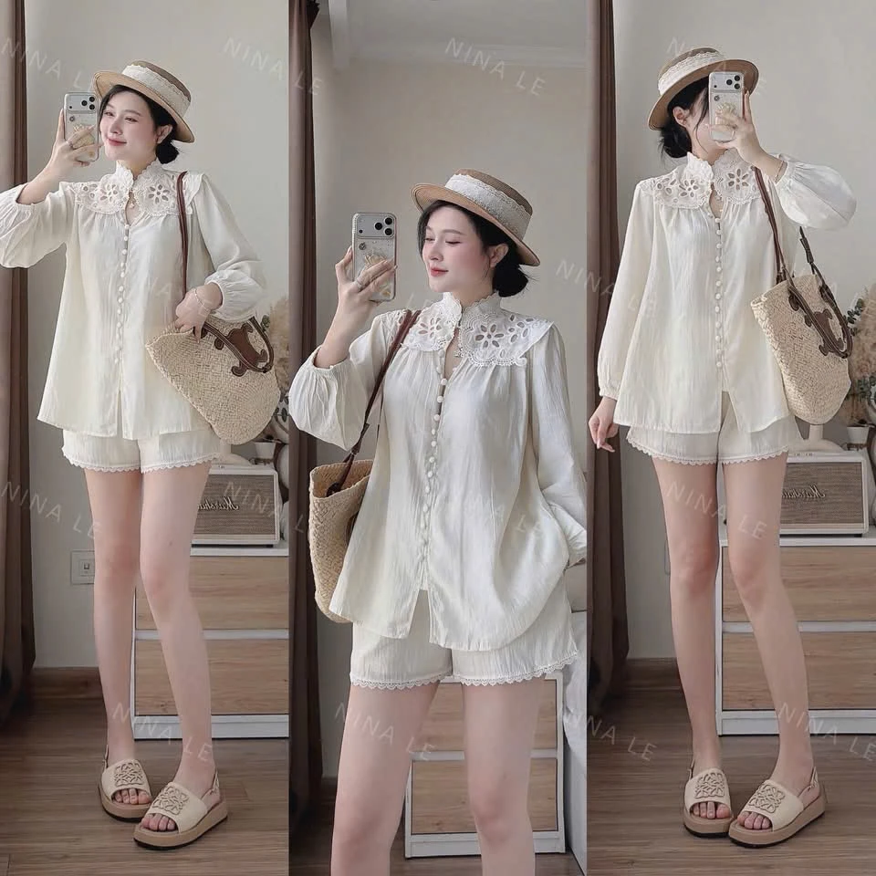 &Aacute;o "n&agrave;ng thơ" như Lưu Diệc Phi khiến d&acirc;n t&igrave;nh rần rần t&igrave;m mua theo: Mặc vừa trẻ trung vừa kh&eacute;o che khuyết điểm - Ảnh 8.