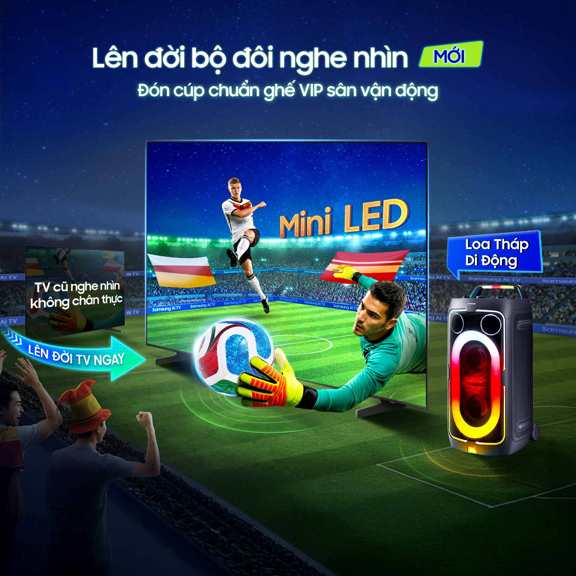 Trend mới m&ugrave;a lễ hội b&oacute;ng đ&aacute;: Đổi m&agrave;u đ&egrave;n LED tr&ecirc;n loa th&aacute;p, ho&agrave; sắc cờ c&ugrave;ng đội tuyển y&ecirc;u th&iacute;ch - Ảnh 3.