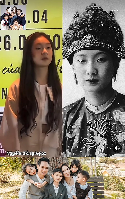 Việt Nam c&oacute; một mỹ nh&acirc;n 13 tuổi giống Nam Phương Ho&agrave;ng Hậu khủng khiếp, từ mắt đến miệng đều sao y bản ch&iacute;nh- Ảnh 1.