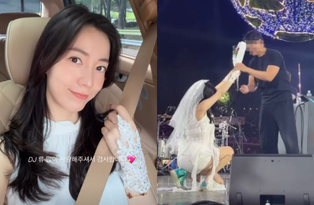 Cựu th&agrave;nh vi&ecirc;n T-ara quỳ gối cầu h&ocirc;n bạn trai doanh nh&acirc;n trước h&agrave;ng ngh&igrave;n người, camera zoom cận liền ph&aacute;t hiện 1 h&agrave;nh động g&acirc;y tranh c&atilde;i- Ảnh 1.