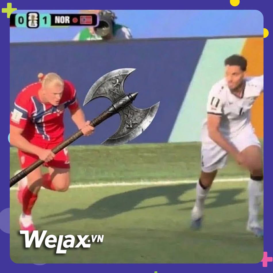 Erling Haaland khiến MXH thế giới b&ugrave;ng nổ, một rổ meme được chế ra sau c&uacute; đ&uacute;p tiễn Brazil về nước- Ảnh 4.
