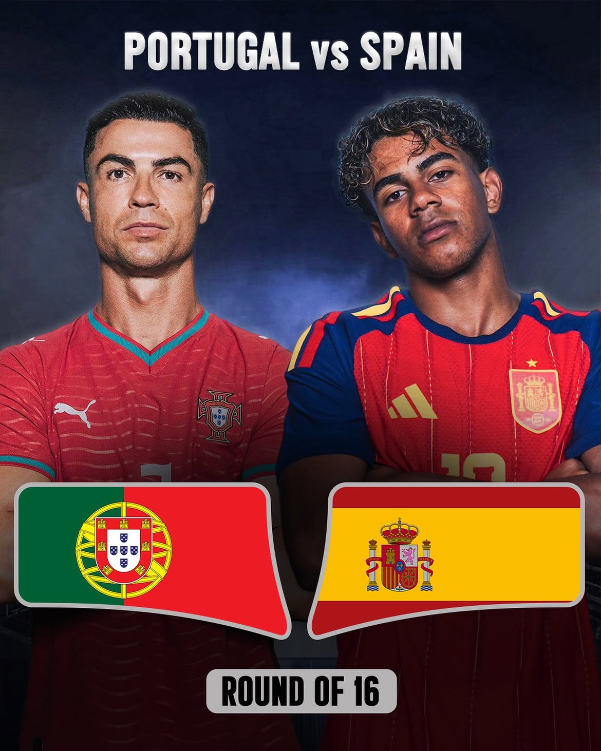 2h00 ng&agrave;y 7/7, Bồ Đ&agrave;o Nha vs T&acirc;y Ban Nha: "L&atilde;o tướng" Ronaldo đụng độ "thần đồng" Lamine Yamal, ai l&agrave; người chiến thắng? - Ảnh 1.