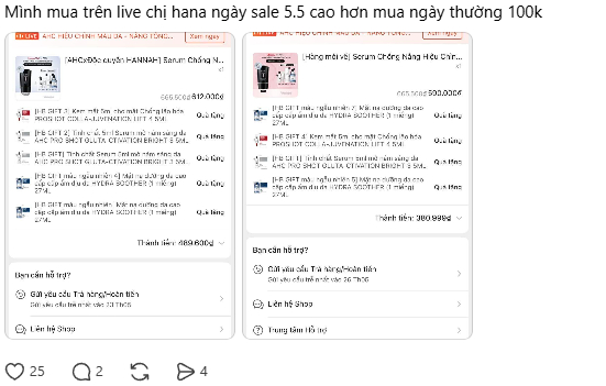 D&acirc;n mạng &ldquo;bắt b&agrave;i&rdquo; Hannah Olala: Độn gi&aacute; tr&ecirc;n trời, livestream deal hời m&agrave; vẫn đắt hơn mua ng&agrave;y thường- Ảnh 3.