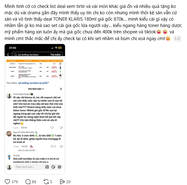 D&acirc;n mạng &ldquo;bắt b&agrave;i&rdquo; Hannah Olala: Độn gi&aacute; tr&ecirc;n trời, livestream deal hời m&agrave; vẫn đắt hơn mua ng&agrave;y thường- Ảnh 5.