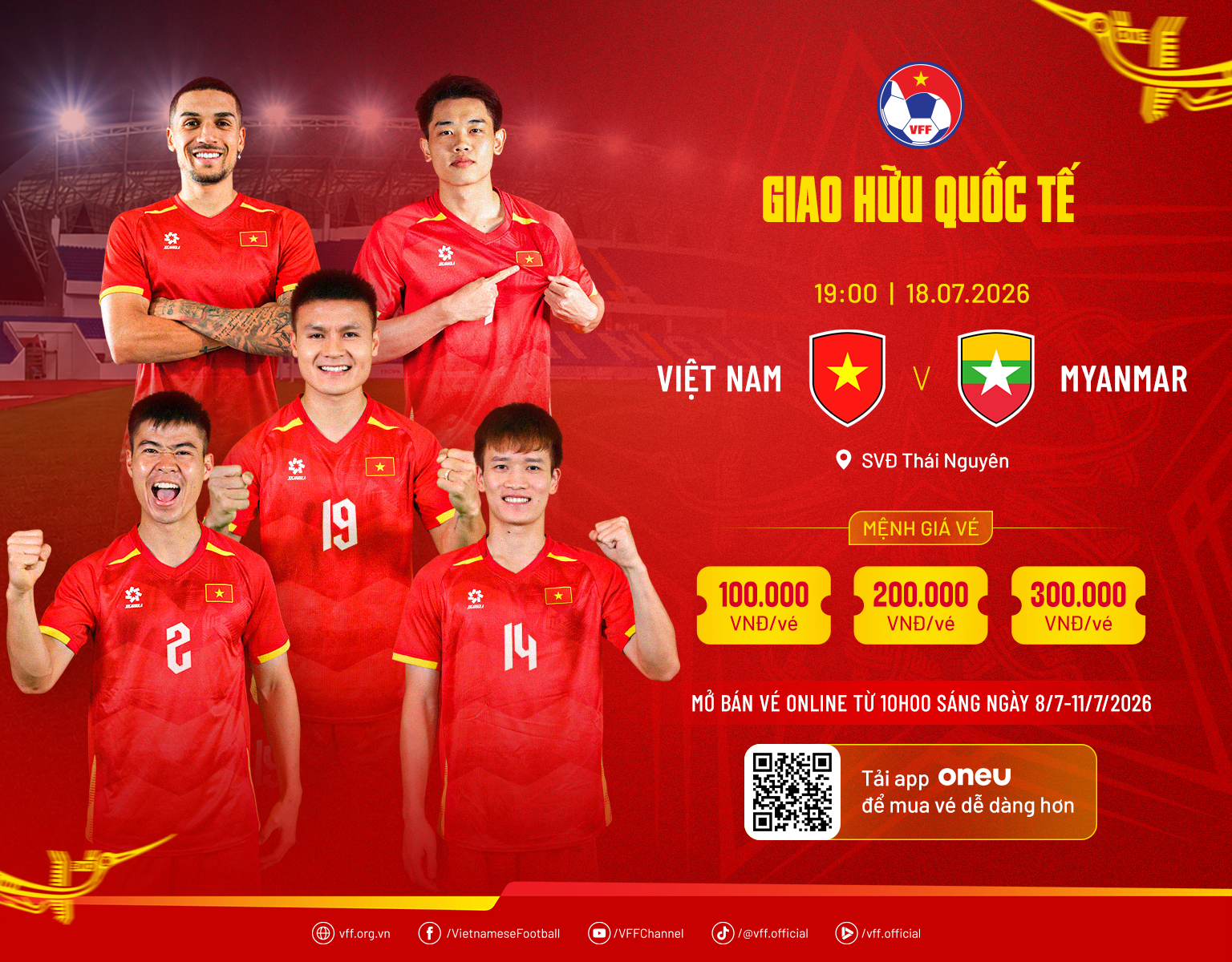 Tất tần tật thông tin về cách mua vé xem ĐT Việt Nam chạm trán Myanmar tại Thái Nguyên- Ảnh 1.