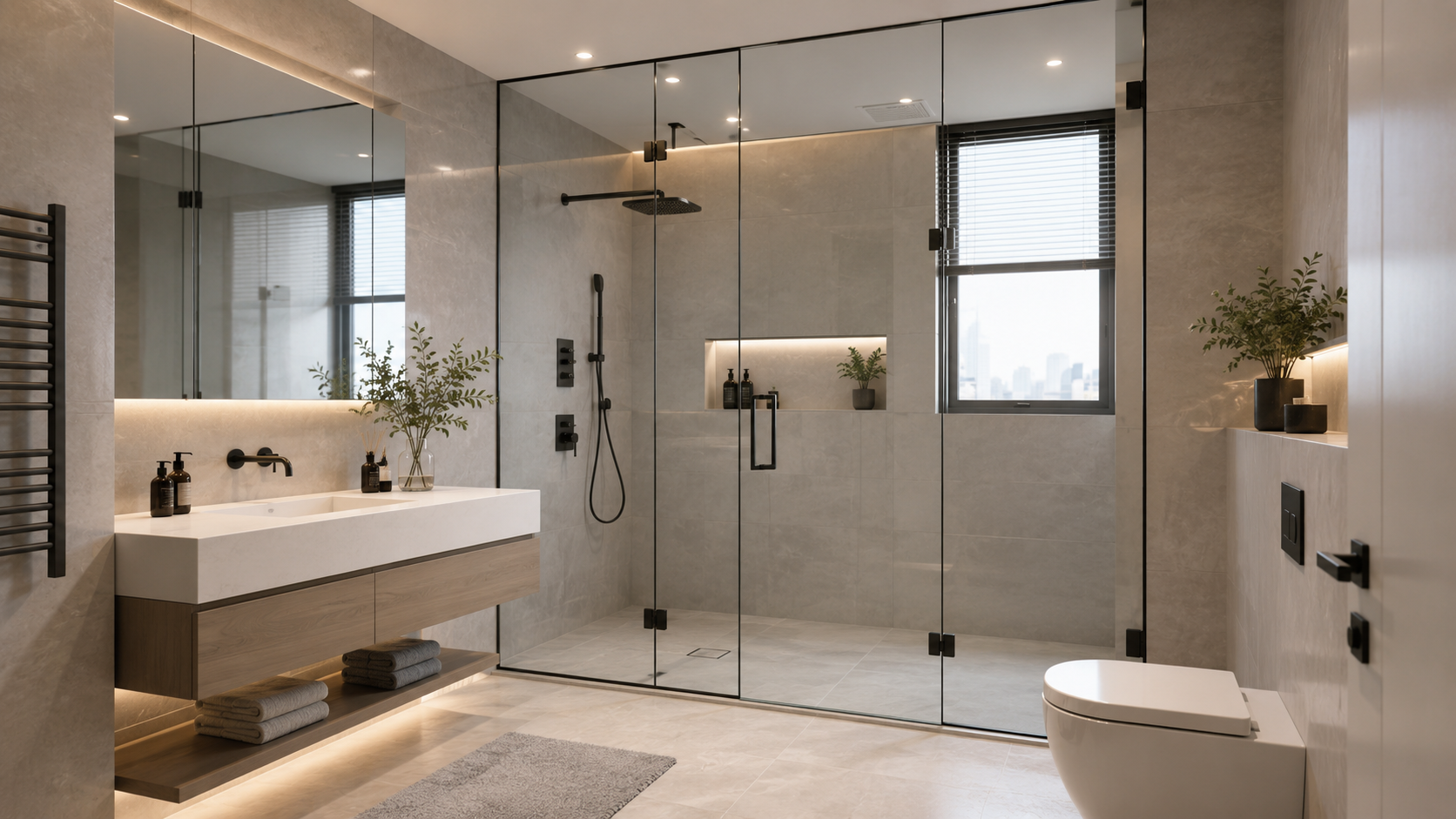 T&ocirc;i từng rất th&iacute;ch v&aacute;ch k&iacute;nh ph&ograve;ng tắm s&aacute;t trần, cho đến ng&agrave;y phải thay gần như to&agrave;n bộ phụ kiện v&igrave; nấm mốc: Một sai lầm nhiều gia đ&igrave;nh chỉ nhận ra sau v&agrave;i năm sử dụng- Ảnh 1.