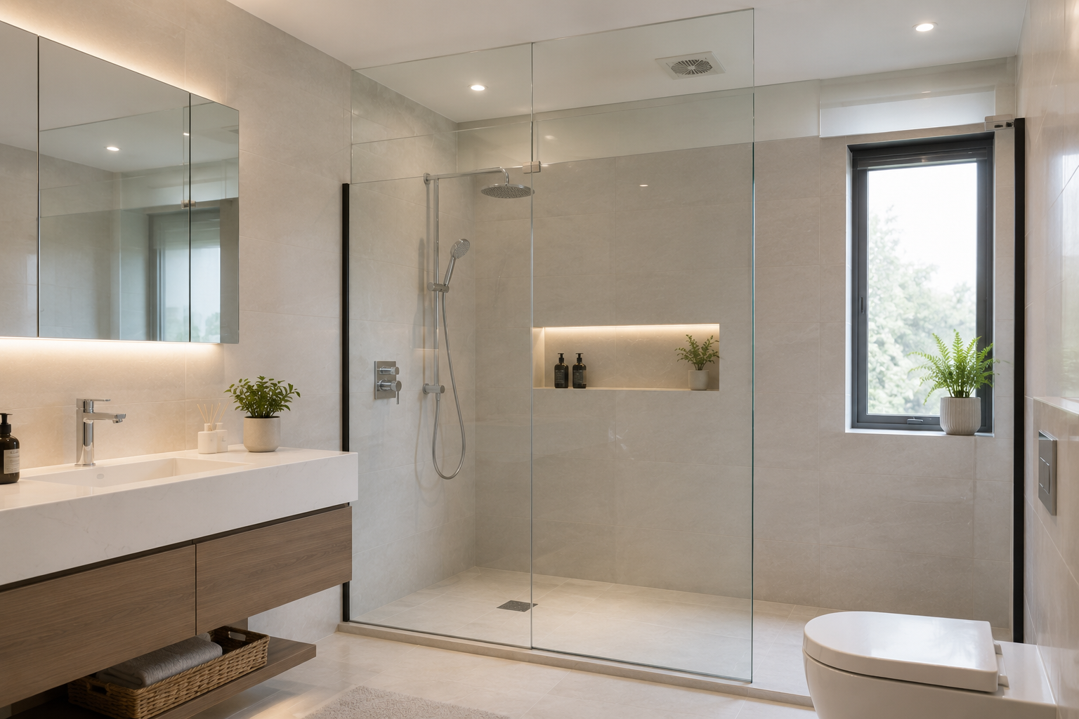 T&ocirc;i từng rất th&iacute;ch v&aacute;ch k&iacute;nh ph&ograve;ng tắm s&aacute;t trần, cho đến ng&agrave;y phải thay gần như to&agrave;n bộ phụ kiện v&igrave; nấm mốc: Một sai lầm nhiều gia đ&igrave;nh chỉ nhận ra sau v&agrave;i năm sử dụng- Ảnh 4.
