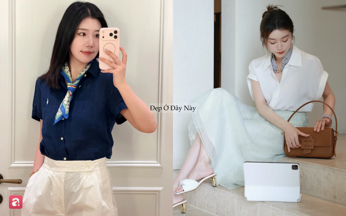 C&oacute; 1 kiểu sơ mi c&agrave;ng mặc c&agrave;ng trẻ: Hội s&agrave;nh điệu diện suốt m&ugrave;a h&egrave; kh&ocirc;ng ch&aacute;n - Ảnh 1.