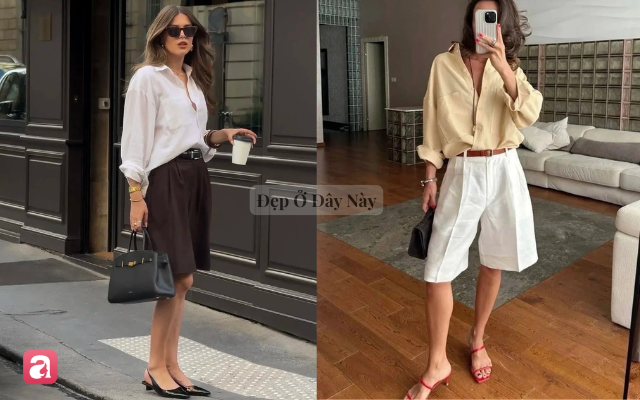 Quần short lửng và công thức phối đồ chuẩn "old money" cho phụ nữ hiện đại - Ảnh 9.