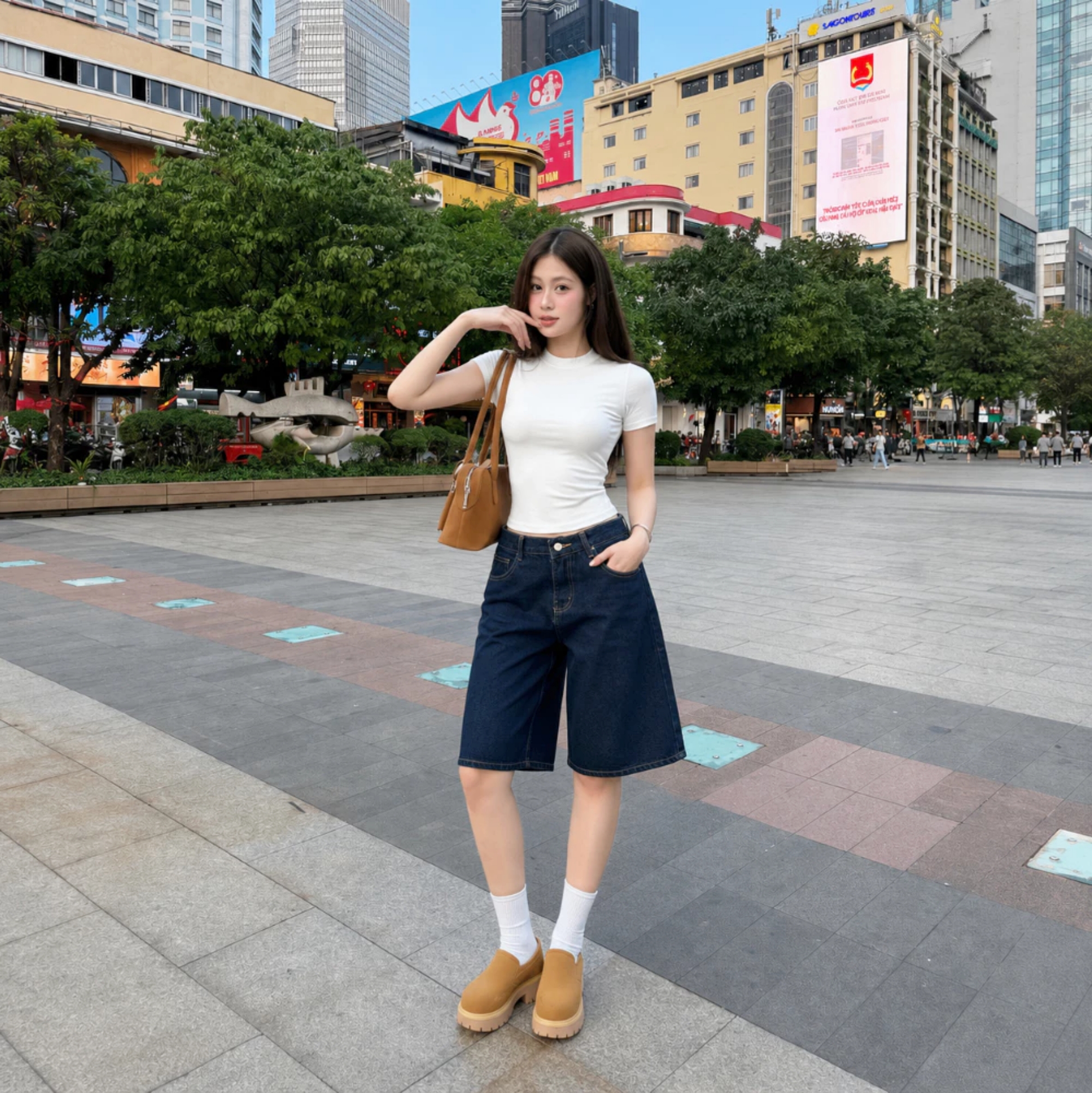 Quần short lửng và công thức phối đồ chuẩn "old money" cho phụ nữ hiện đại - Ảnh 11.