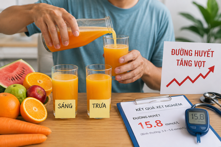 Mỗi ng&agrave;y 3 ly nước &eacute;p để 'detox', nhập viện khẩn v&igrave; đường huyết tăng vọt- Ảnh 2.