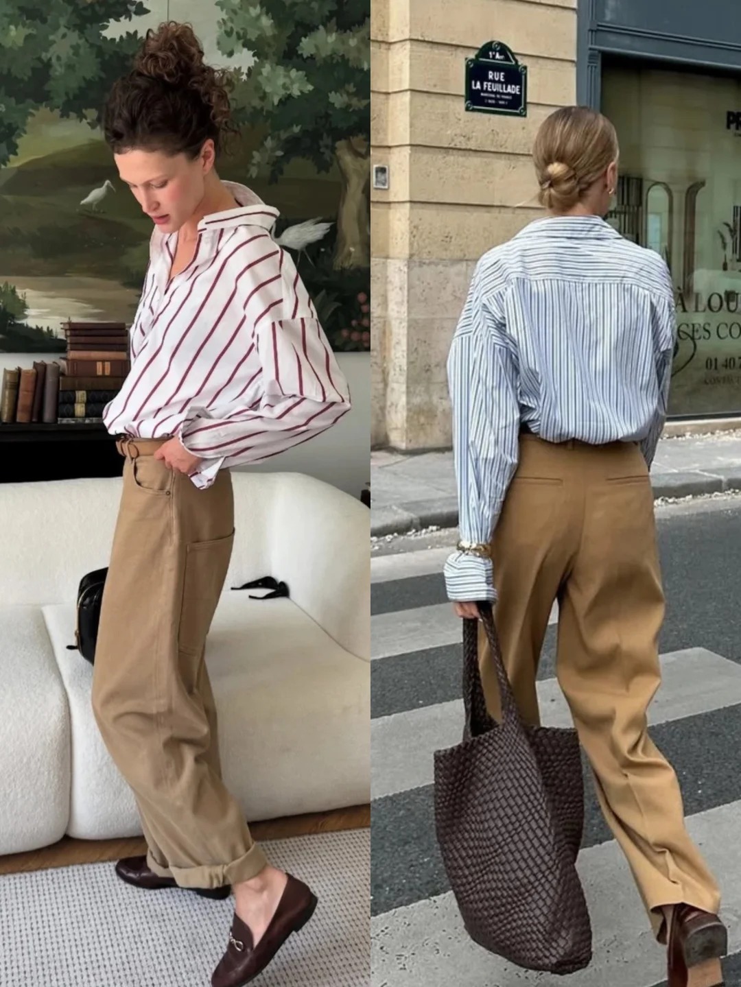 Chiếc quần &ldquo;old money&rdquo; đ&aacute;ng sắm nhất m&ugrave;a thu: Thanh lịch hơn jeans, mềm mại hơn quần đen - Ảnh 2.