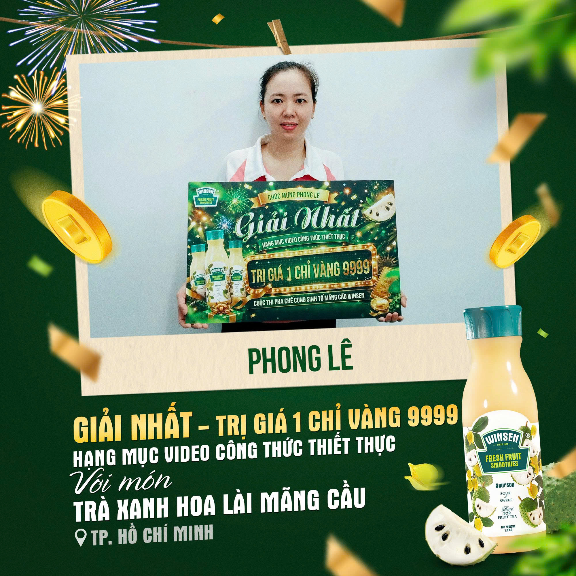 Chúc mừng các thí sinh pha chế xuất sắc giành chiến thắng tại Cuộc thi Pha chế cùng Sinh tố Mãng Cầu Winsen - Ảnh 5.