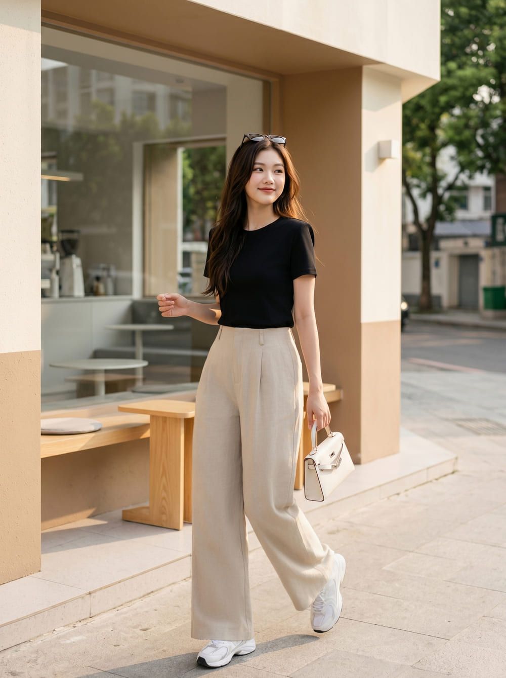 Chiếc quần &ldquo;old money&rdquo; đ&aacute;ng sắm nhất m&ugrave;a thu: Thanh lịch hơn jeans, mềm mại hơn quần đen - Ảnh 18.