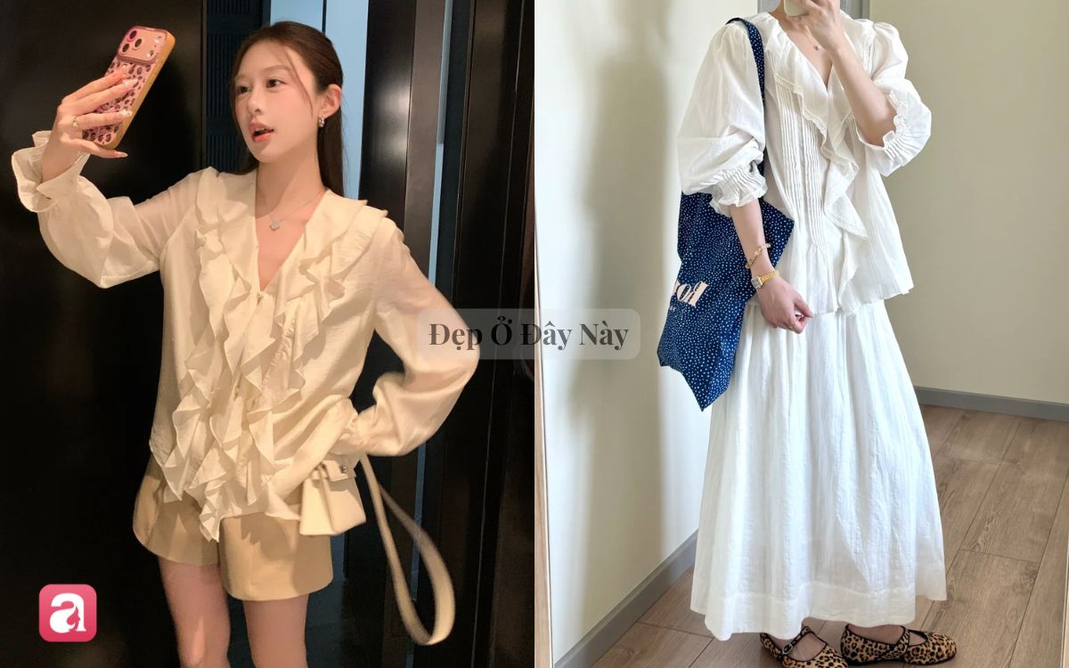 Chiếc &aacute;o m&agrave; ai diện l&ecirc;n cũng h&oacute;a "n&agrave;ng thơ m&ugrave;a thu": Mềm mại, nữ t&iacute;nh m&agrave; vẫn thanh lịch - Ảnh 6.
