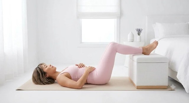Phương pháp thở 90-90 đang gây chú ý: Bài tập trước khi ngủ không cần gập bụng mà vẫn giúp vòng eo săn gọn- Ảnh 5.