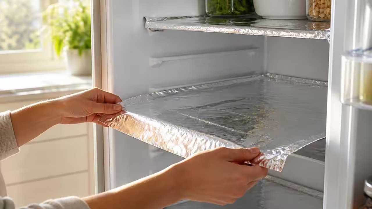 Vì sao nhiều gia đình trải giấy bạc lên các ngăn tủ lạnh? Công dụng đơn giản nhưng rất thiết thực - Ảnh 1.