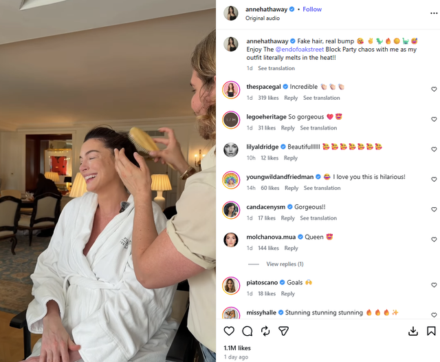 Anne Hathaway để nguy&ecirc;n bụng bầu ra phố sau khi bị nghi "độn bụng để giả bầu": 43 tuổi v&agrave; đẹp đến mức khiến người ta phải nghi ngờ- Ảnh 7.