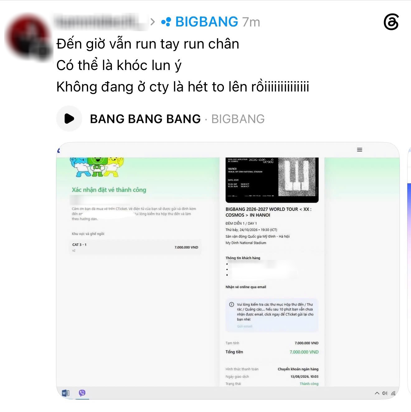 Mạng x&atilde; hội dậy s&oacute;ng v&igrave; v&eacute; BIGBANG, sold out sau 2 giờ mở b&aacute;n- Ảnh 5.