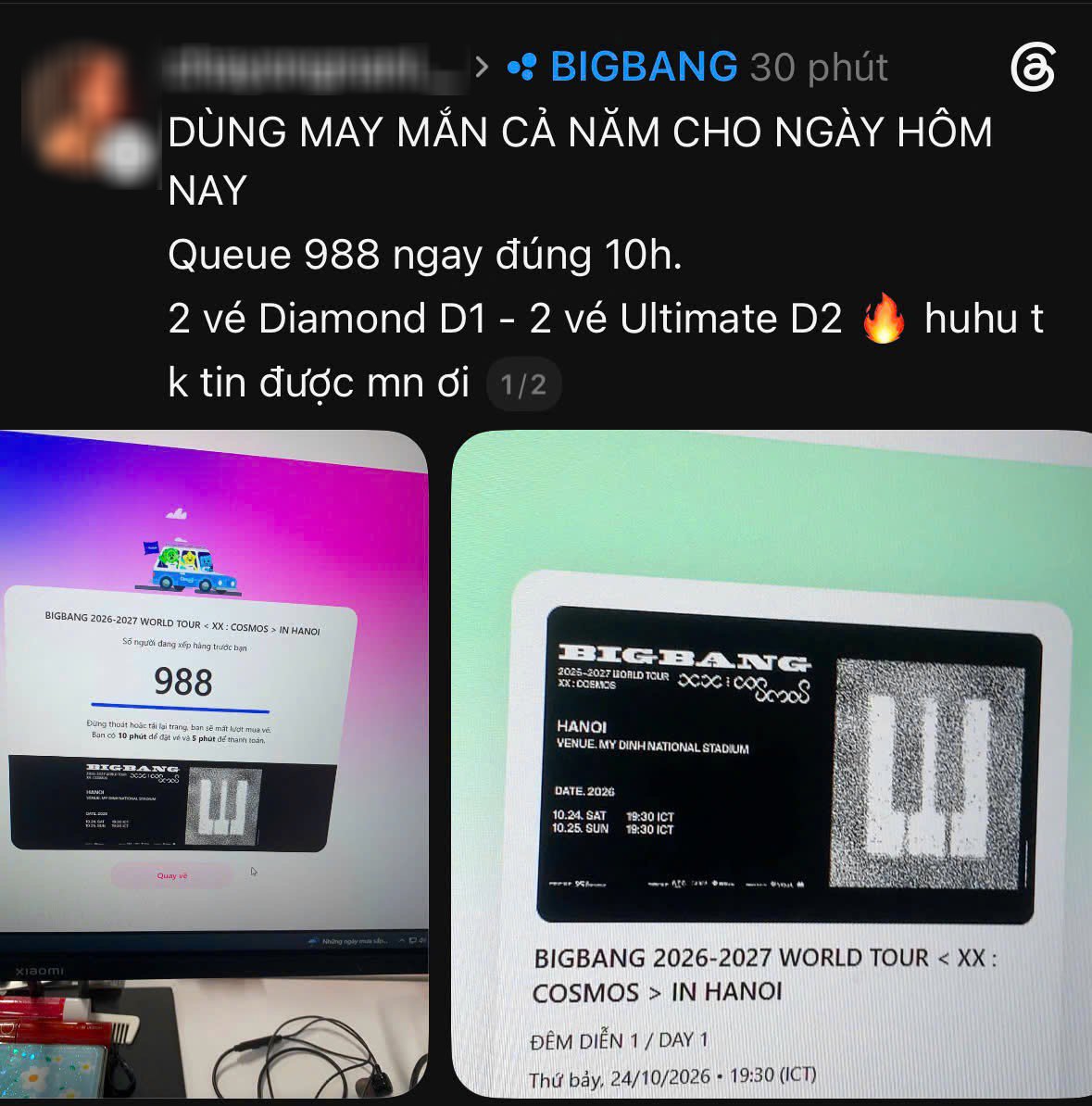 Mạng x&atilde; hội dậy s&oacute;ng v&igrave; v&eacute; BIGBANG, sold out sau 2 giờ mở b&aacute;n- Ảnh 3.