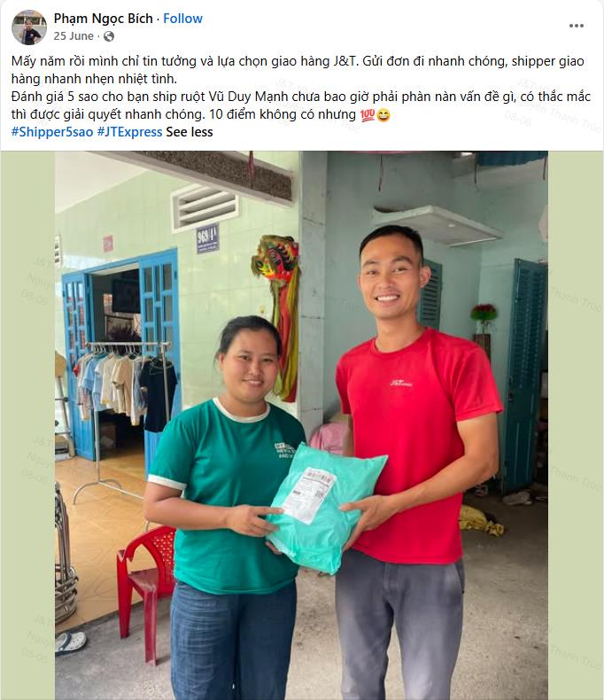 J&T Express th&acirc;n thuộc trong lựa chọn giao nhận của người d&ugrave;ng - Ảnh 2.