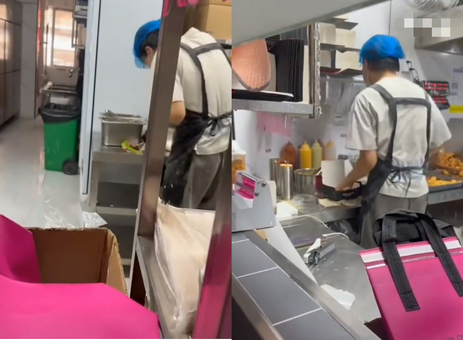 Video ghi lại cảnh nam nh&acirc;n vi&ecirc;n qu&aacute;n g&agrave; r&aacute;n ngất xỉu, co giật v&igrave;&hellip; qu&aacute; nhiều đơn h&agrave;ng - Ảnh 1.